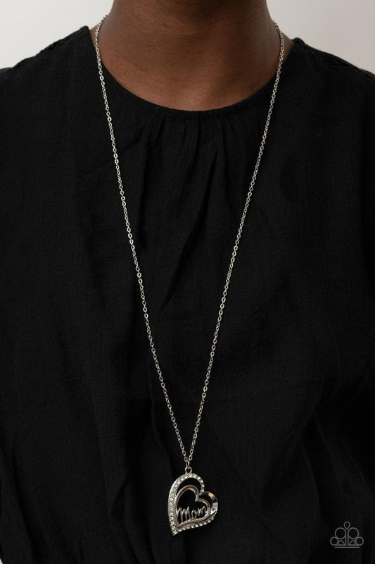 Paparazzi Accessories - A Mothers Heart - White Necklace - Bling by JessieK