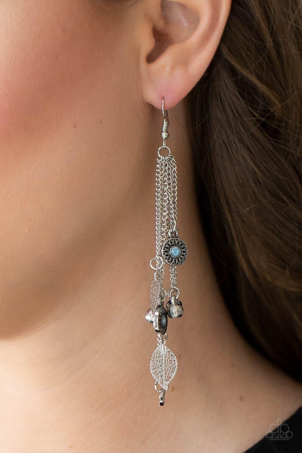 Paparazzi Accessories - A Natural Charmer - Blue Earrings - Bling by JessieK