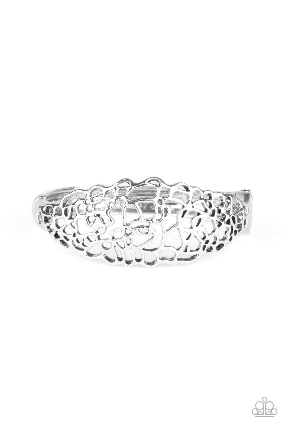 Paparazzi Accessories - Airy Asymmetry - Silver Bracelet - Bling by JessieK