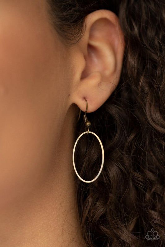 Paparazzi Accessories - All Oval Town - Brass Necklace - Bling by JessieK