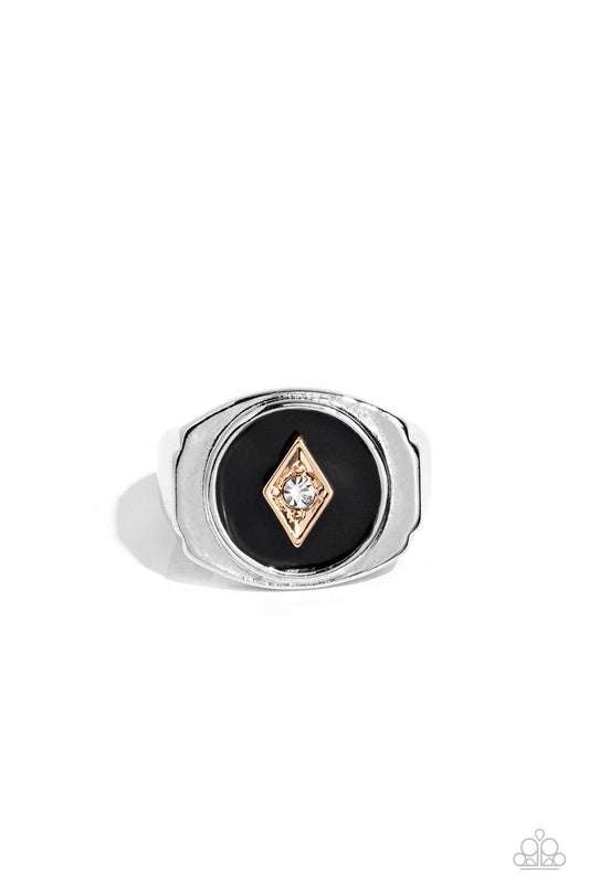 Paparazzi Accessories - Alumni - Black Men's Ring - Bling by JessieK