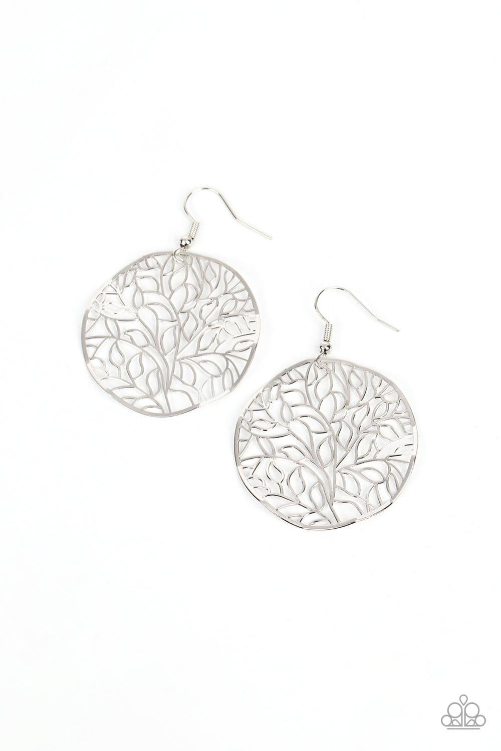 Paparazzi Accessories - Autumn Harvest - Silver Earrings - Bling by JessieK