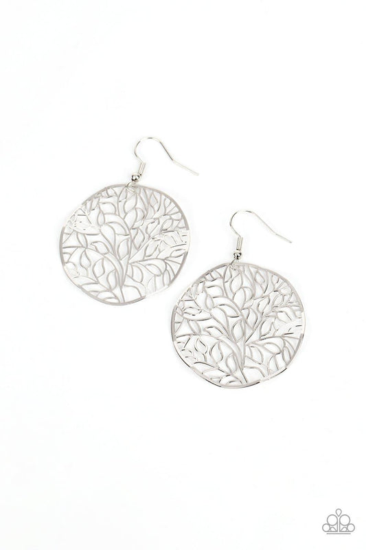 Paparazzi Accessories - Autumn Harvest - Silver Earrings - Bling by JessieK