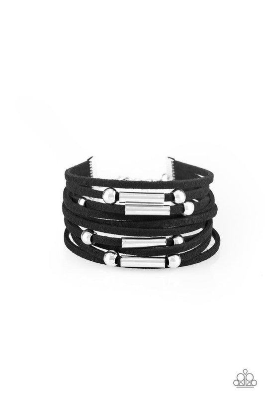 Paparazzi Accessories - Back To Backpacker - Black Bracelet - Bling by JessieK