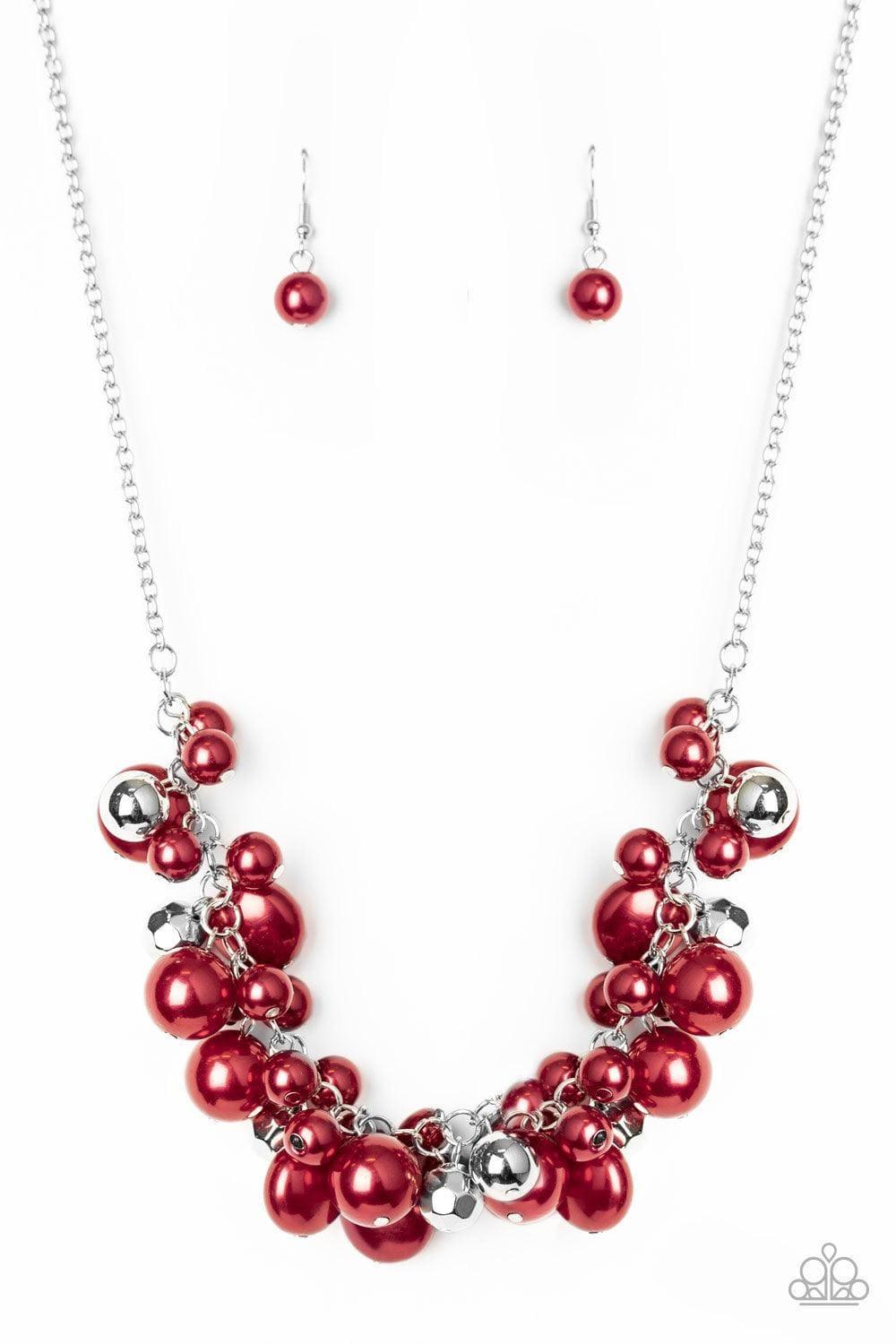 Paparazzi Accessories - Battle Of The Bombshells - Red Necklace - Bling by JessieK