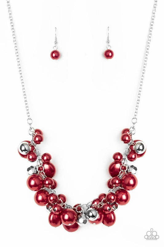 Paparazzi Accessories - Battle Of The Bombshells - Red Necklace - Bling by JessieK