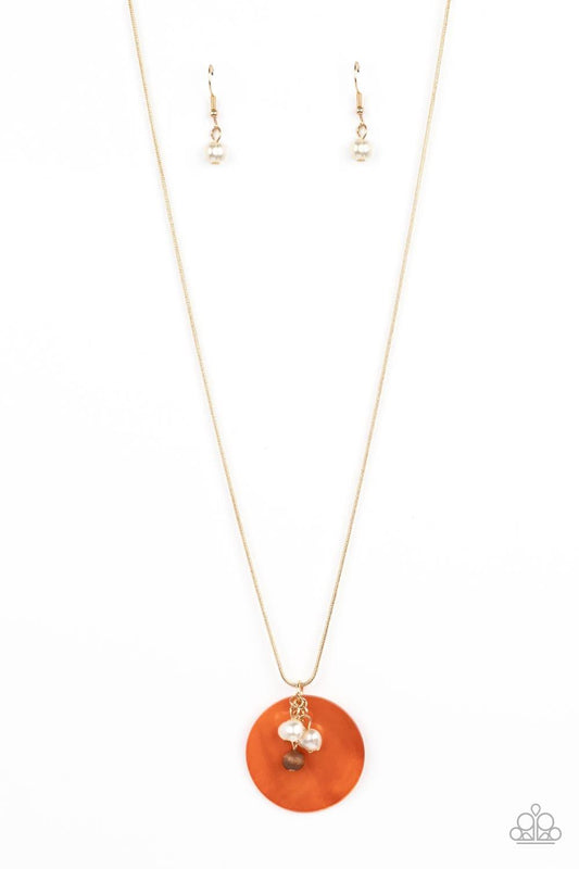Paparazzi Accessories - Beach House Harmony - Orange Necklace - Bling by JessieK