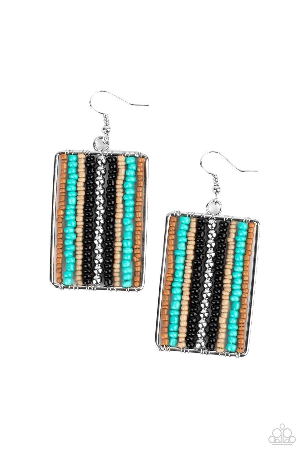 Paparazzi Accessories - Beadwork Wonder - Black Earrings - Bling by JessieK