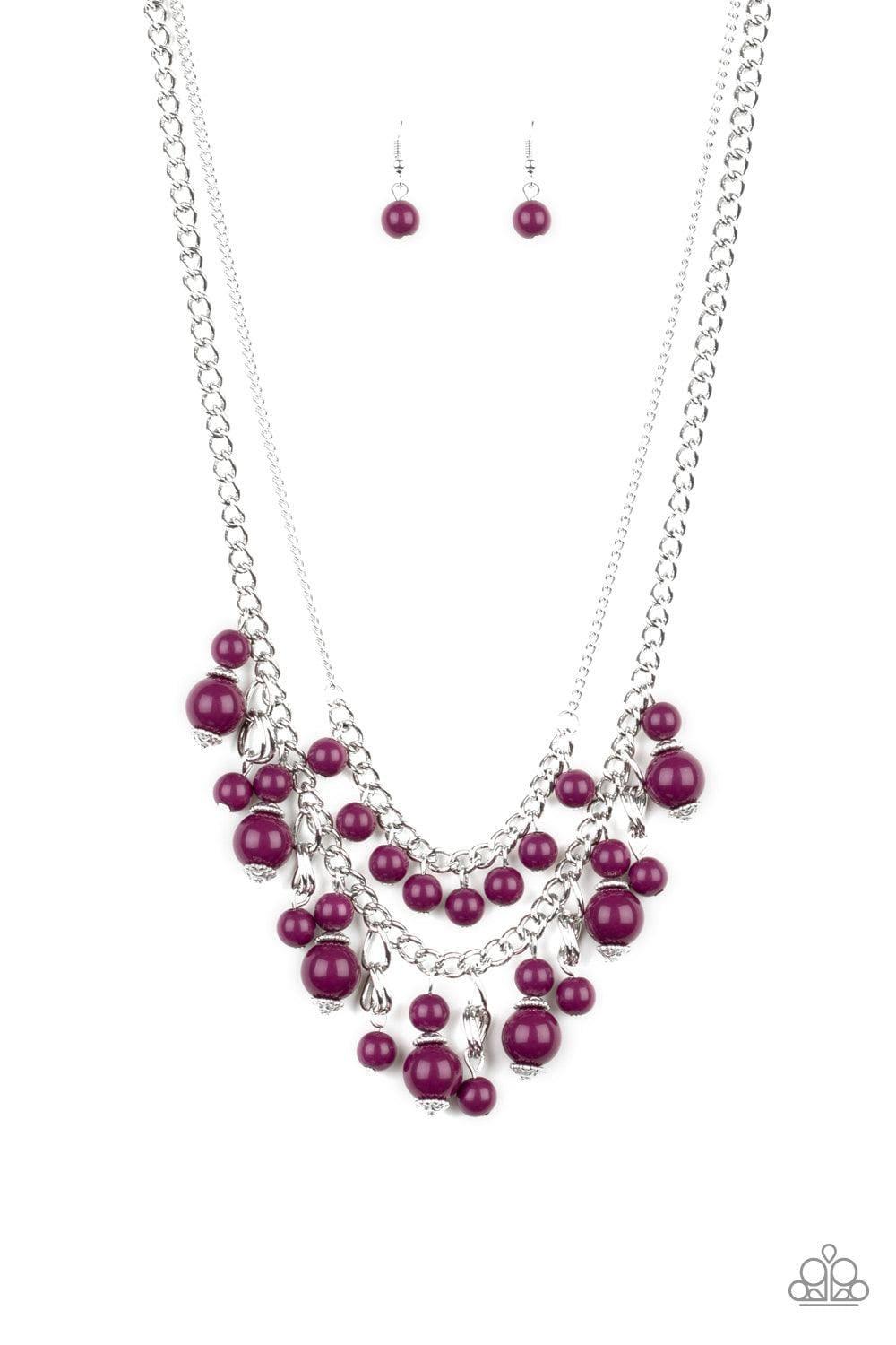 Paparazzi Accessories - Beautifully Beaded - Purple Necklace - Bling by JessieK