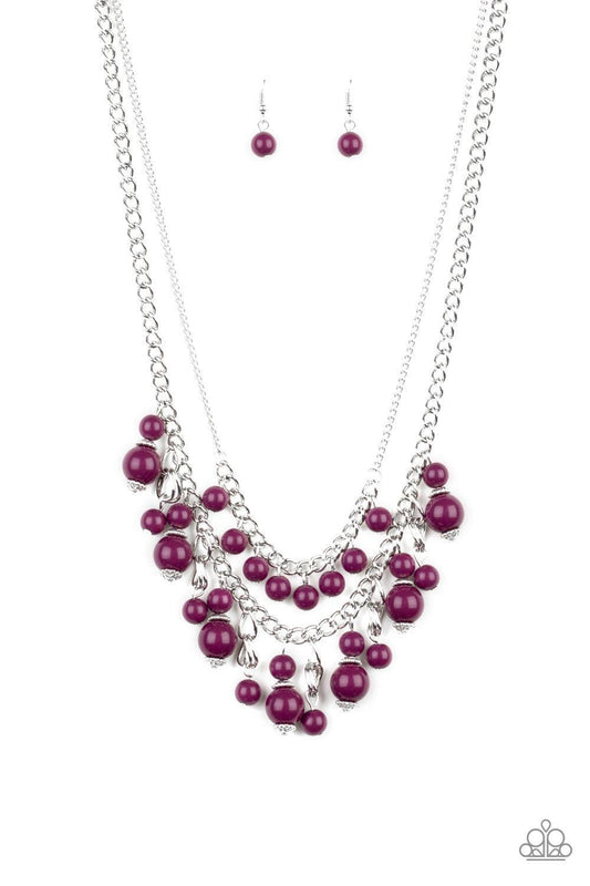 Paparazzi Accessories - Beautifully Beaded - Purple Necklace - Bling by JessieK