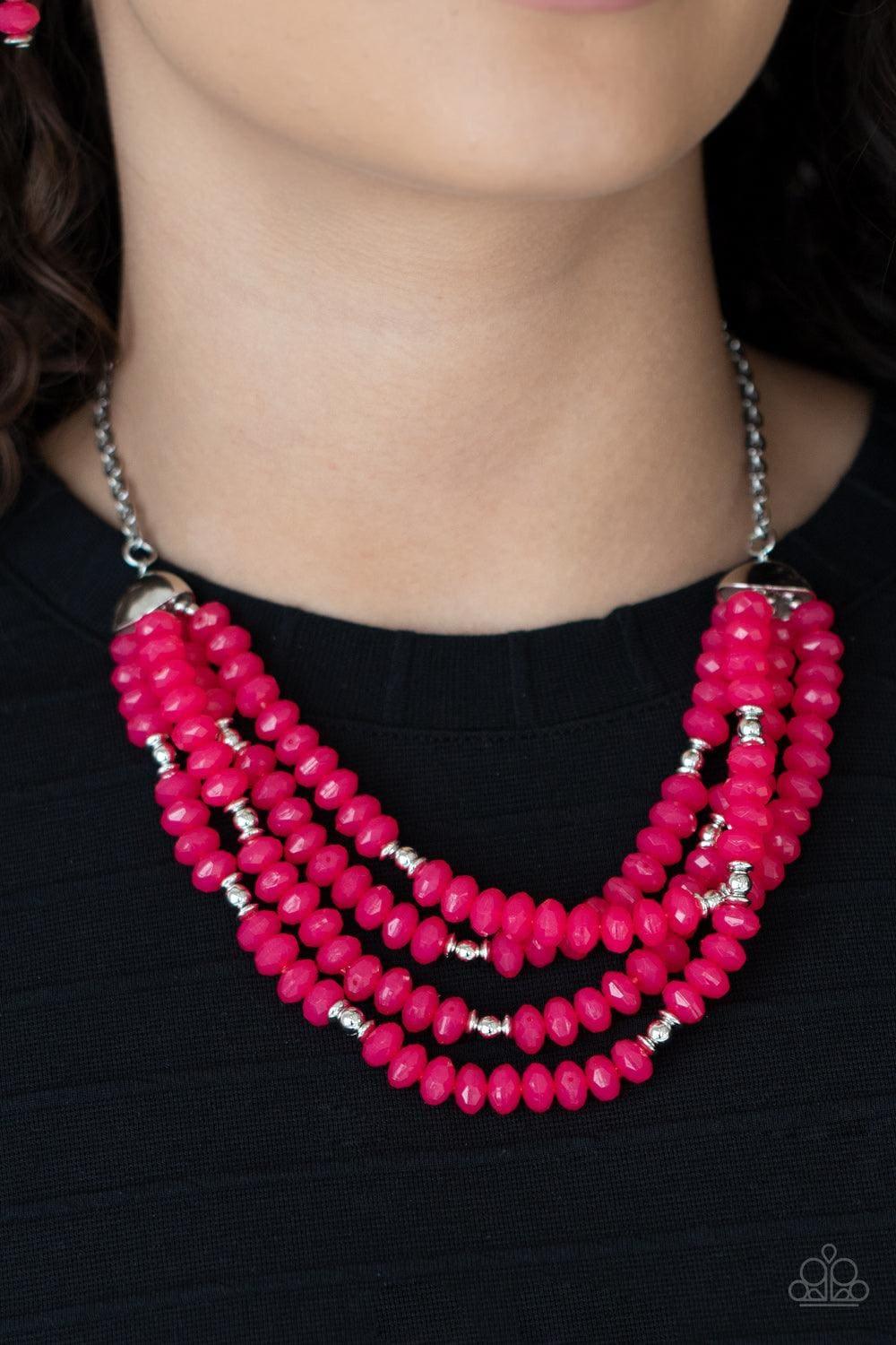 Paparazzi Accessories - Best Posh-ible Taste - Pink Necklace - Bling by JessieK