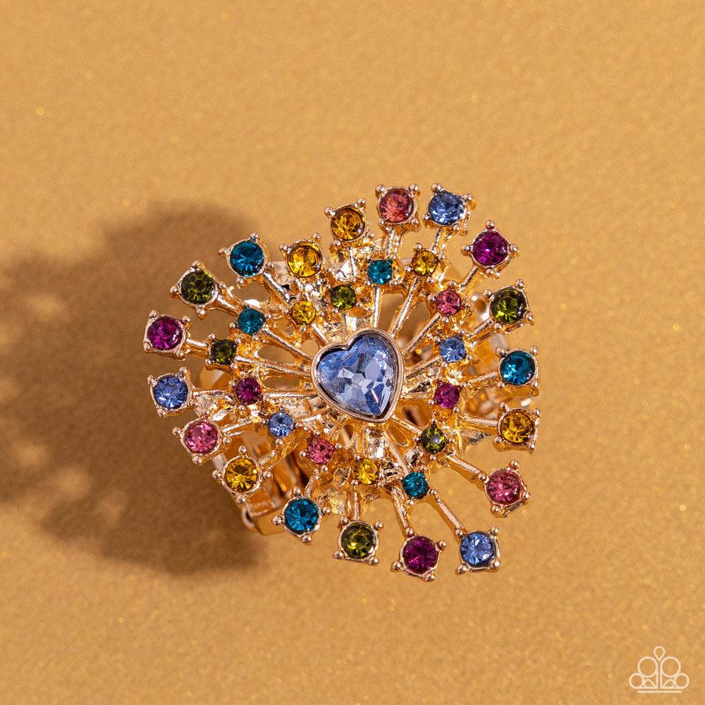 Paparazzi Accessories - Bewitching Beau - Multicolor Ring - Bling by JessieK