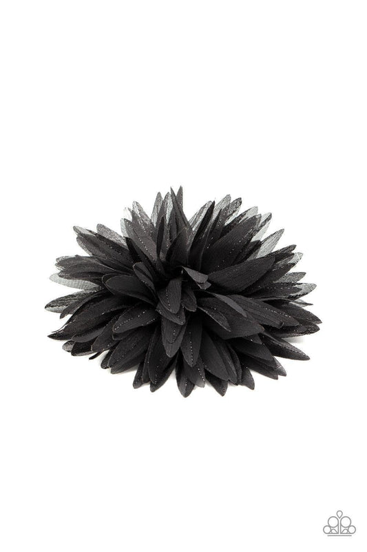 Paparazzi Accessories - Bloom Baby, Bloom - Black Hair Clip - Bling by JessieK