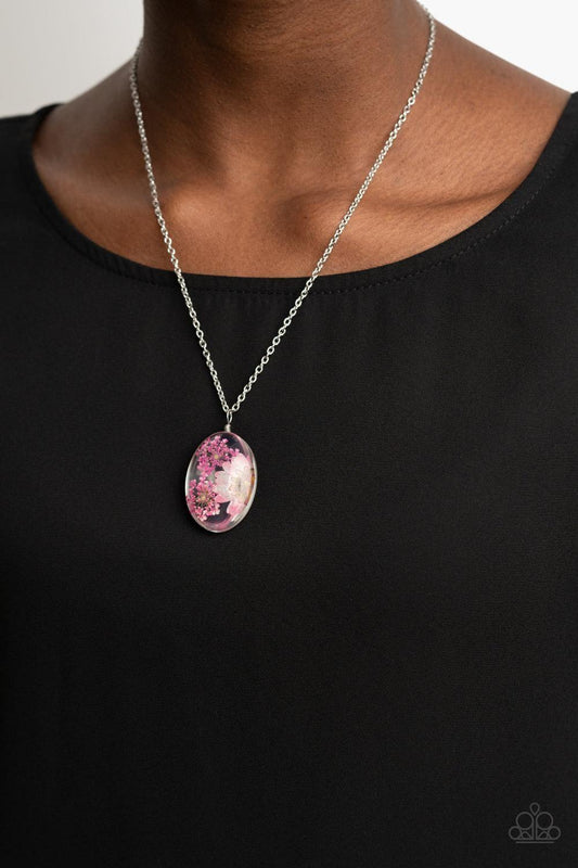 Paparazzi Accessories - Boho Garden Parties - Pink Necklace - Bling by JessieK