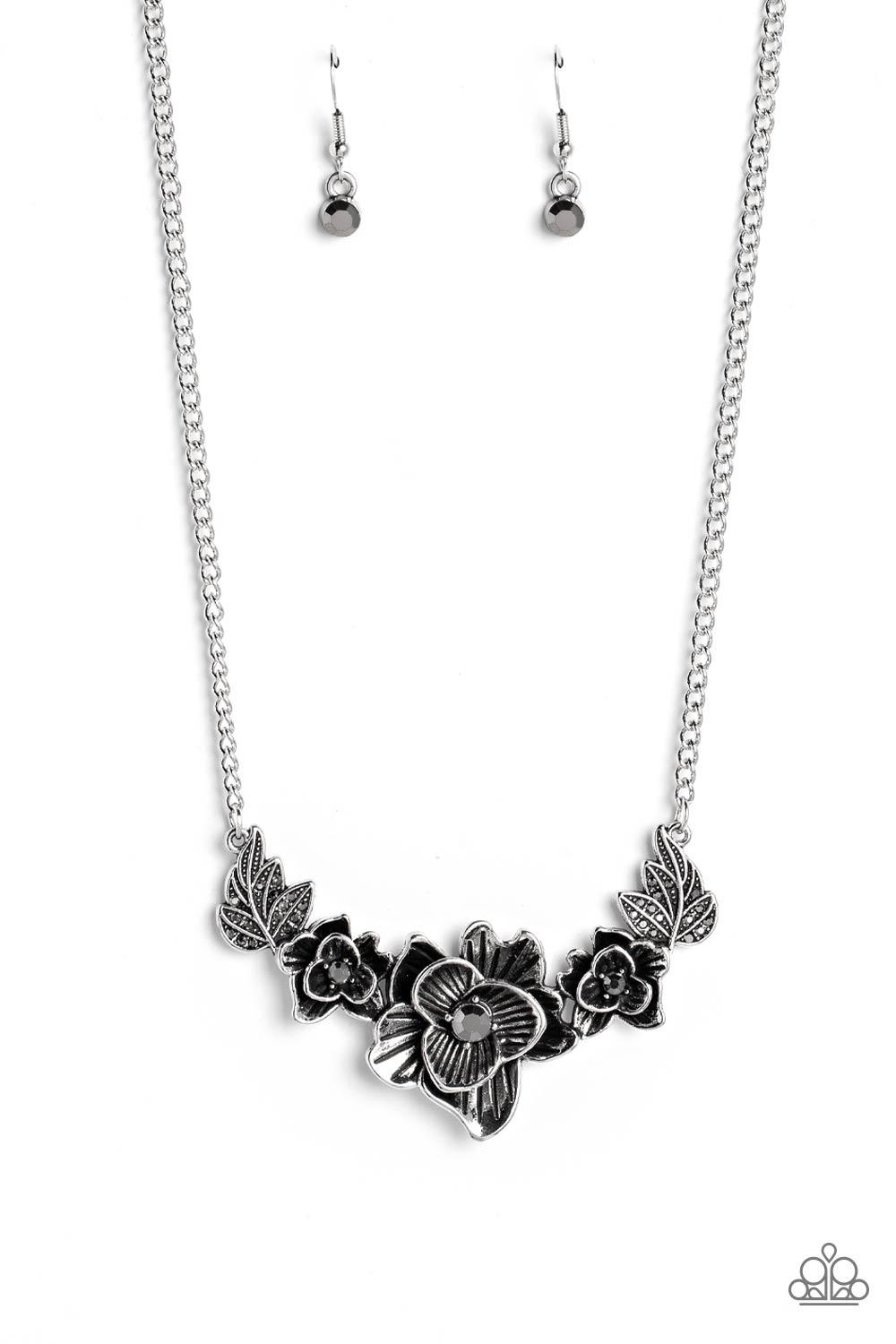 Paparazzi Accessories - Botanical Breeze - Silver Necklace - Bling by JessieK