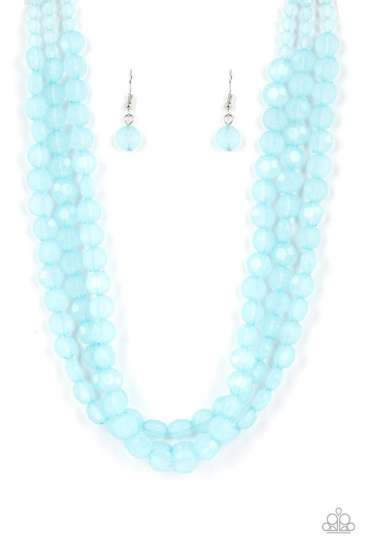 Paparazzi Accessories - Boundless Bliss - Blue Necklace - Bling by JessieK
