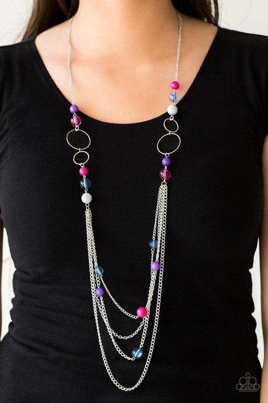 Paparazzi Accessories - Bubbly Bright - Multicolor Necklace - Bling by JessieK