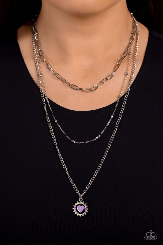 Paparazzi Accessories - Burning Love - Black Necklace - Bling by JessieK