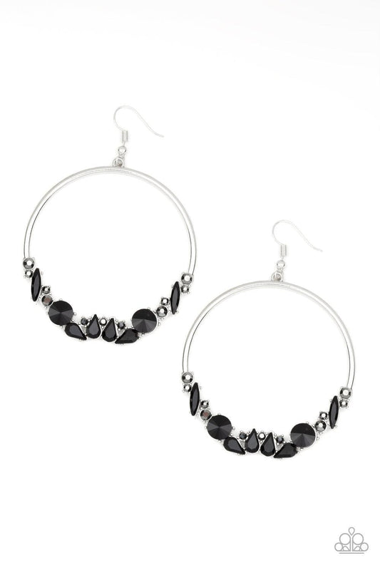 Paparazzi Accessories - Business Casual - Black Earrings - Bling by JessieK