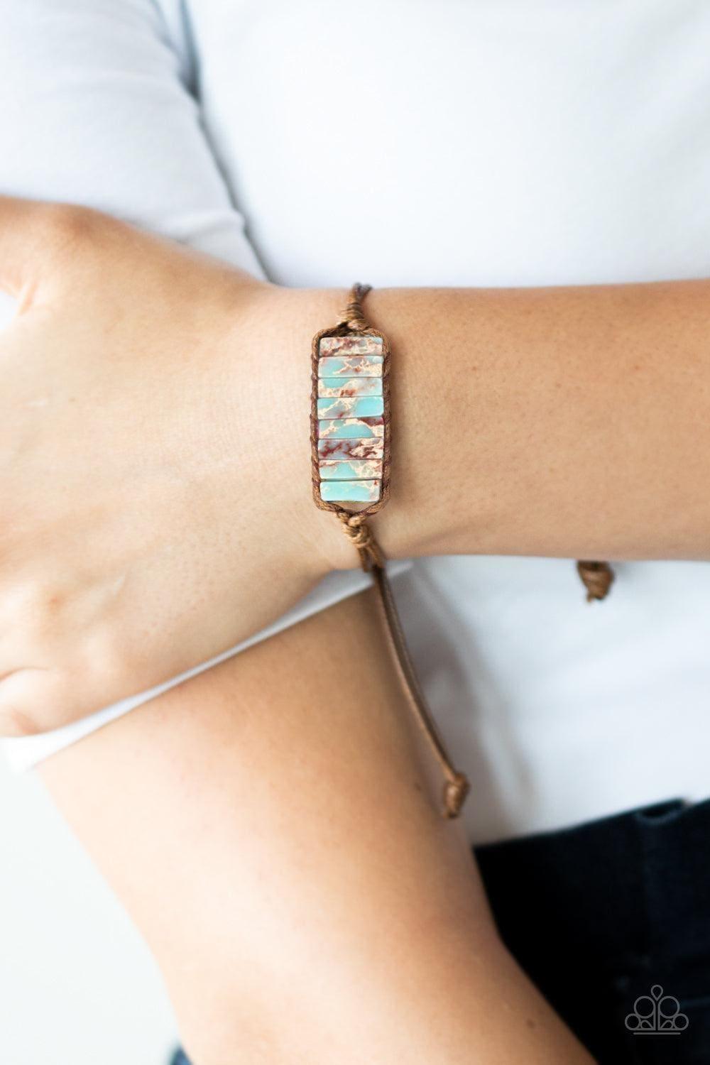 Paparazzi Accessories - Canyon Warrior - Blue Urban Bracelet - Bling by JessieK