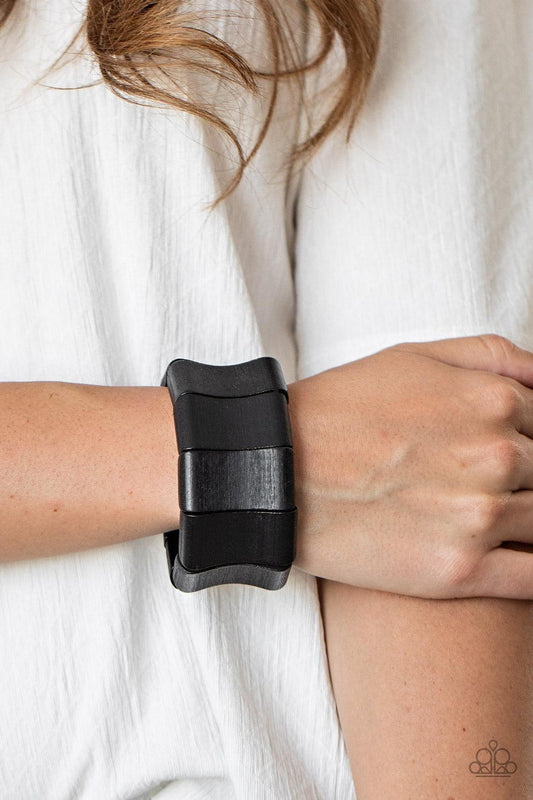 Paparazzi Accessories - Caribbean Couture - Black Bracelet - Bling by JessieK