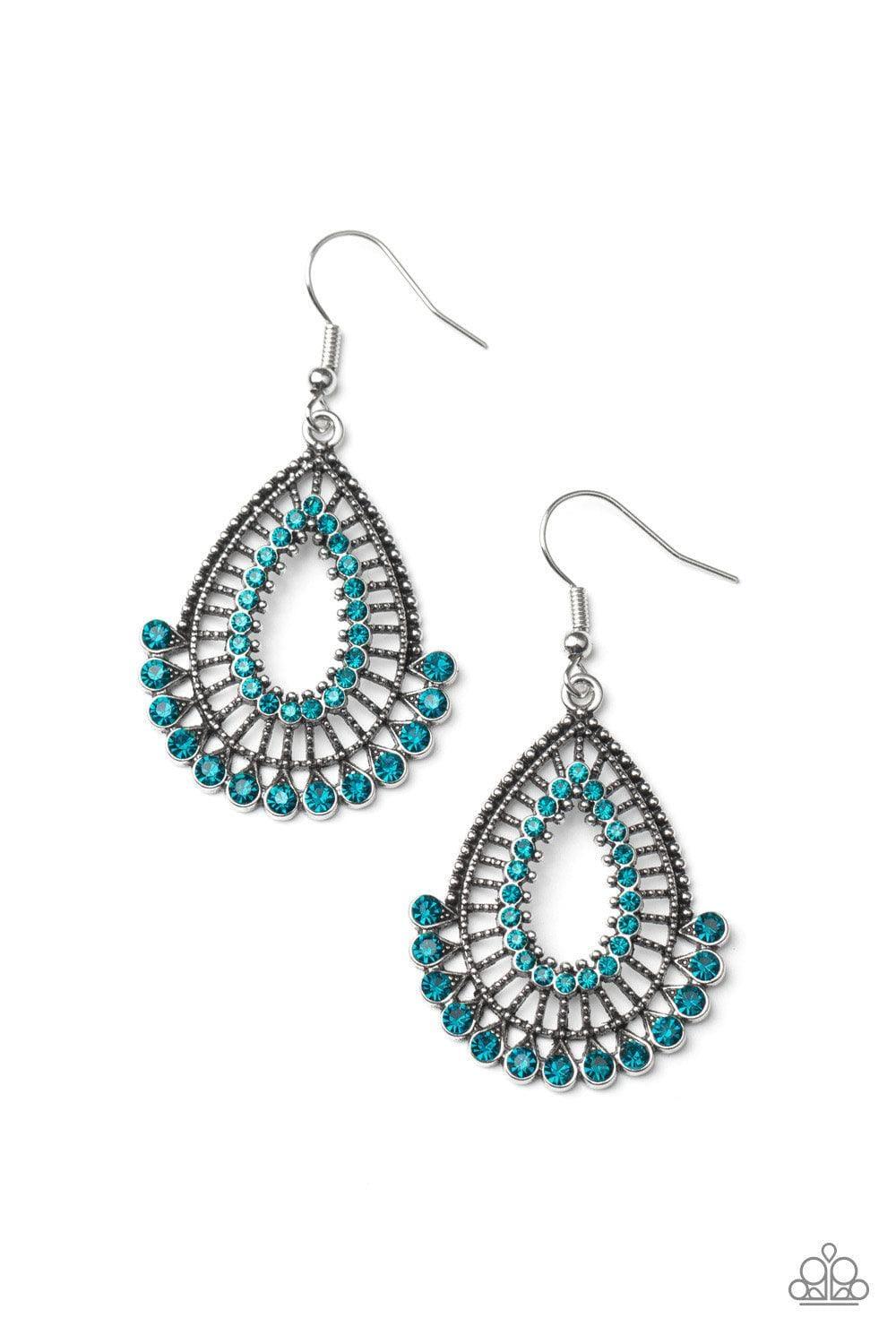 Paparazzi Accessories - Castle Collection - Blue Earring - Bling by JessieK