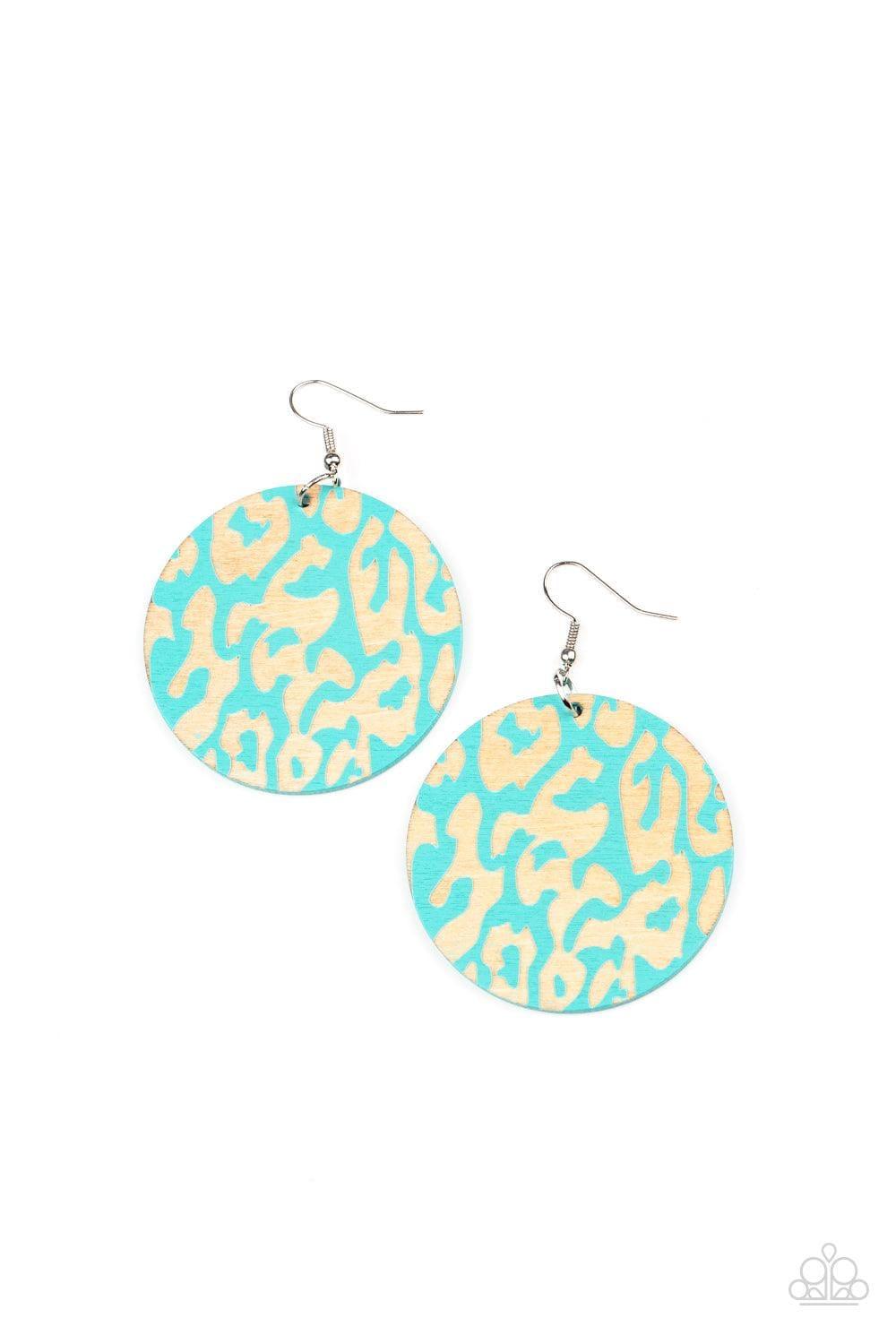 Paparazzi Accessories - Catwalk Safari - Blue Earrings - Bling by JessieK