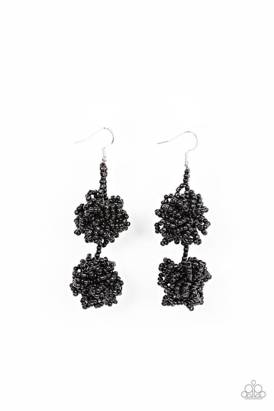 Paparazzi Accessories - Celestial Collision - Black Earrings - Bling by JessieK
