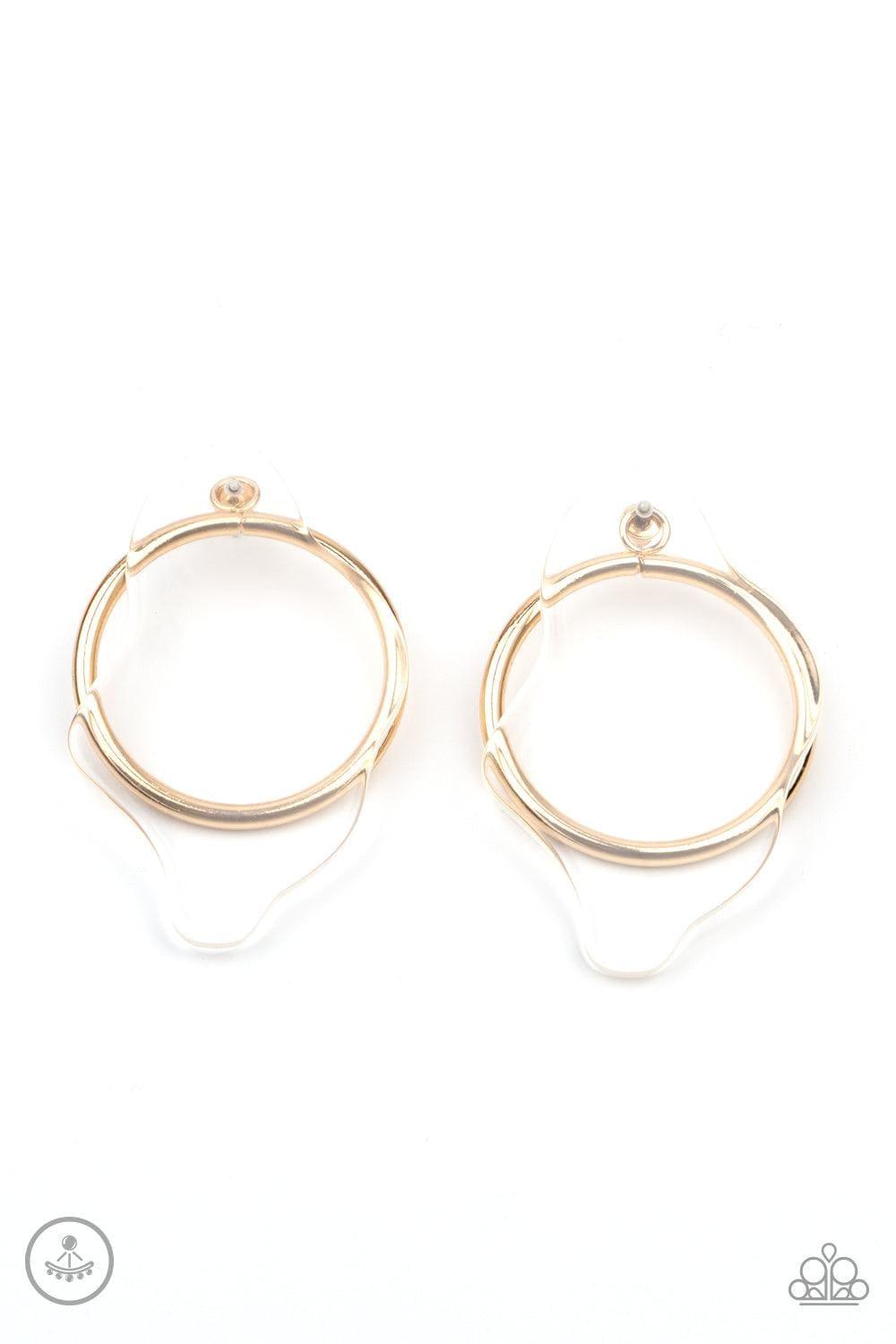 Paparazzi Accessories - Clear The Way! - Gold Earrings - Bling by JessieK