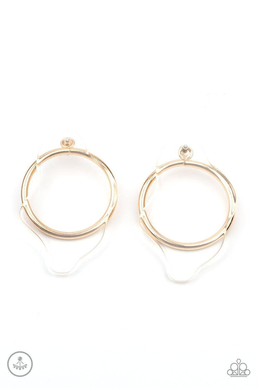 Paparazzi Accessories - Clear The Way! - Gold Earrings - Bling by JessieK