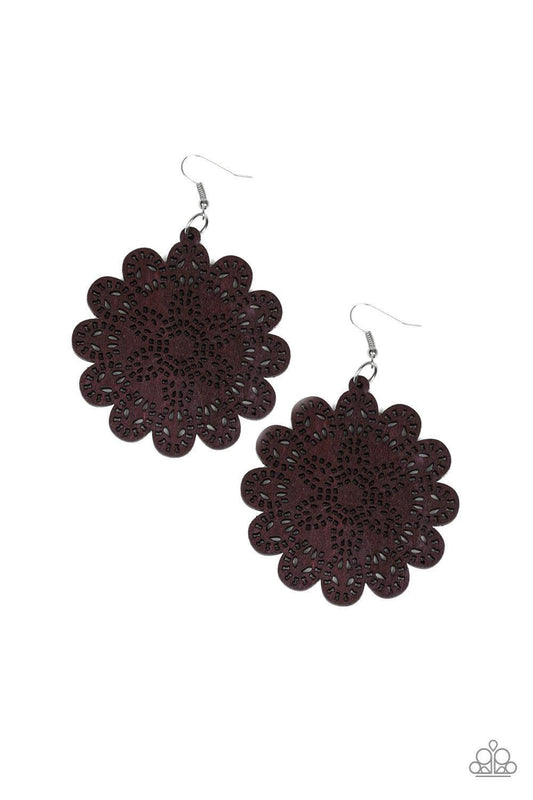 Paparazzi Accessories - Coachella Cabaret - Brown Earrings - Bling by JessieK