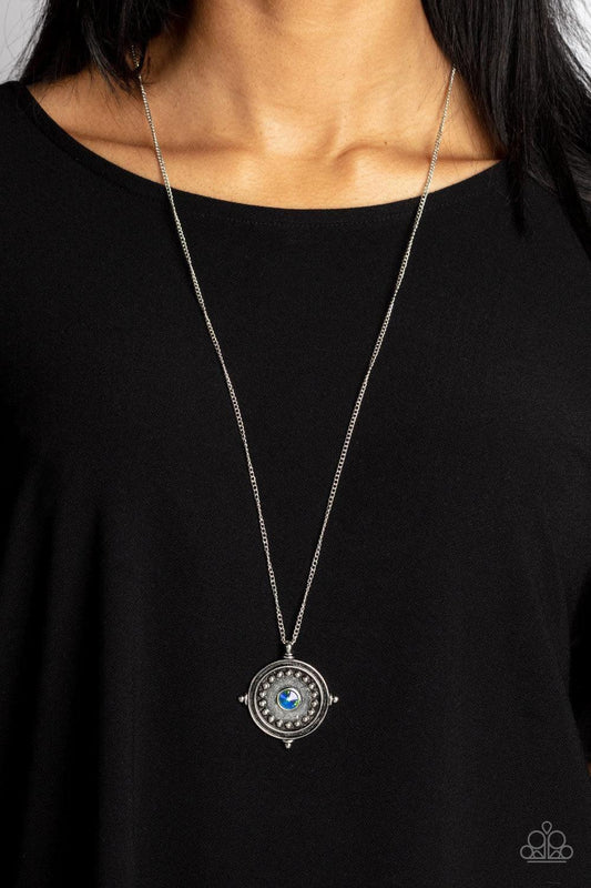 Paparazzi Accessories - Compass Composure - Green Necklace - Bling by JessieK