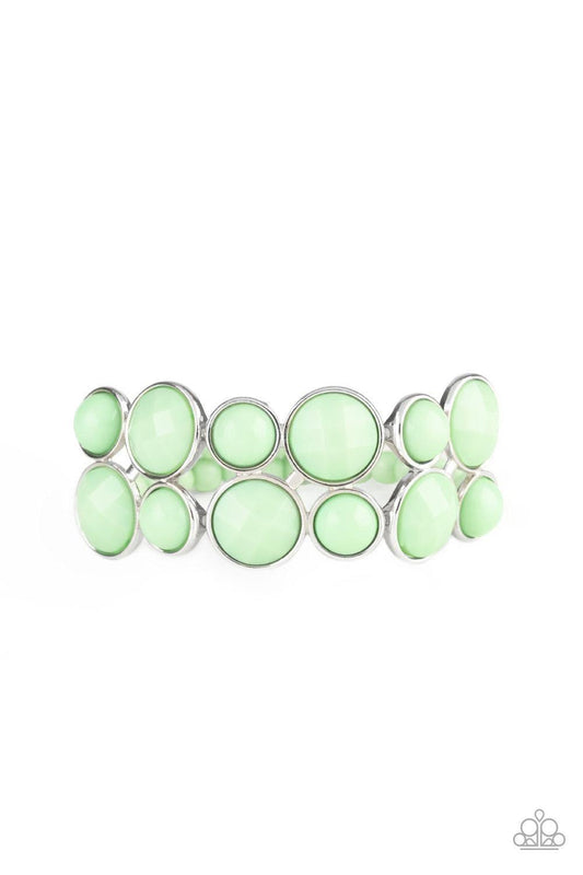 Paparazzi Accessories - Confection Connection - Green Bracelet - Bling by JessieK