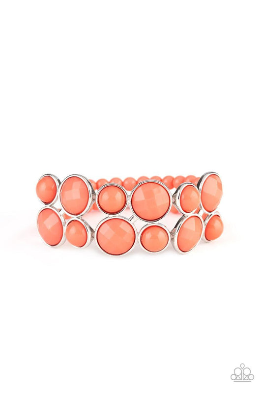 Paparazzi Accessories - Confection Connection - Orange (Coral) Bracelet - Bling by JessieK
