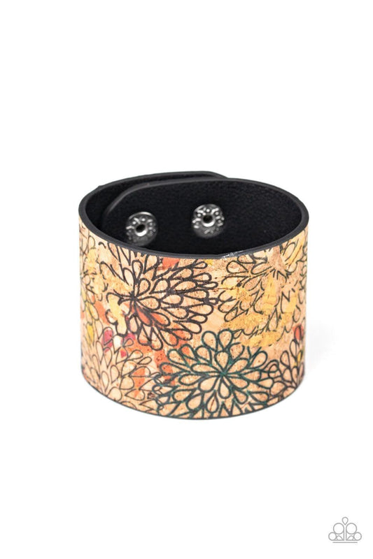 Paparazzi Accessories - Cork Culture - Multicolor Snap Bracelet - Bling by JessieK