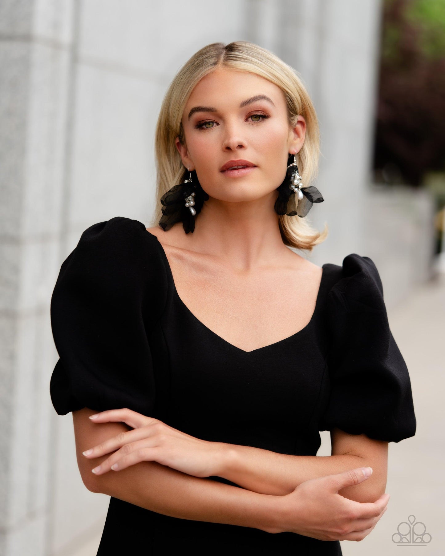 Paparazzi Accessories - Cosmopolitan Charisma - Black Earrings - Bling by JessieK