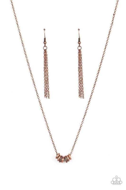 Paparazzi Accessories - Dainty Dalliance - Copper Dainty Necklace - Bling by JessieK