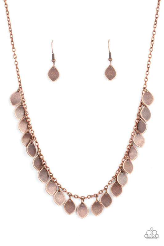 Paparazzi Accessories - Dainty Discovery - Copper Necklace - Bling by JessieK