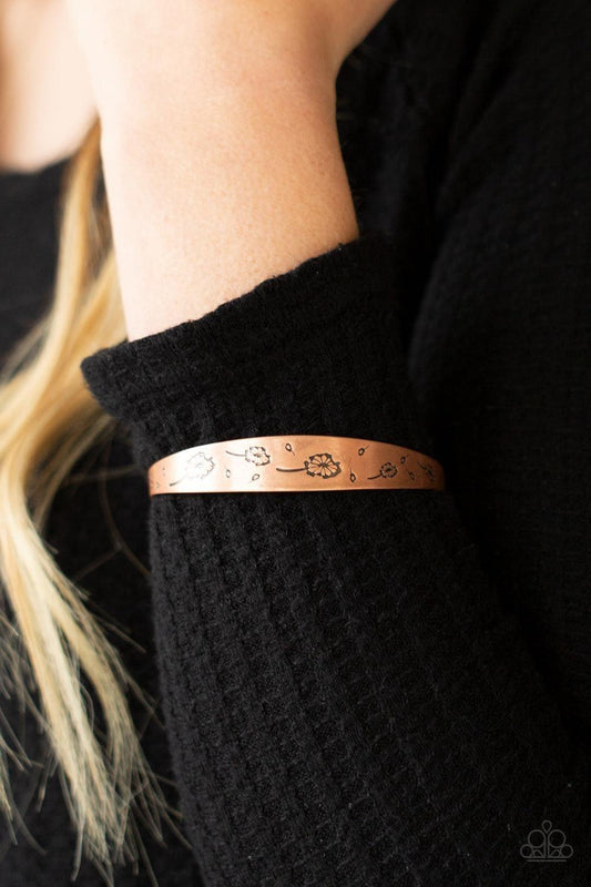 Paparazzi Accessories - Dandelion Dreamland - Copper Bracelet - Bling by JessieK