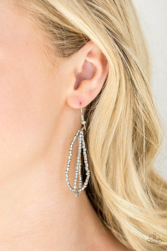 Paparazzi Accessories - Dauntless Dazzle - Silver Necklace - Bling by JessieK