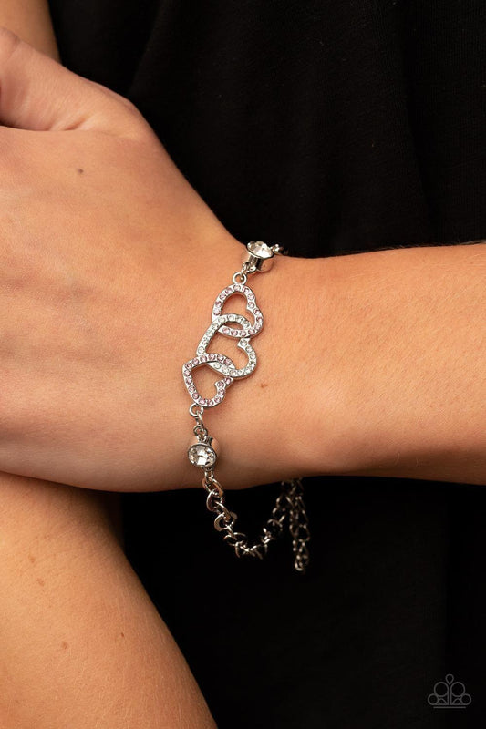 Paparazzi Accessories - Desirable Dazzle - Pink Bracelet - Bling by JessieK