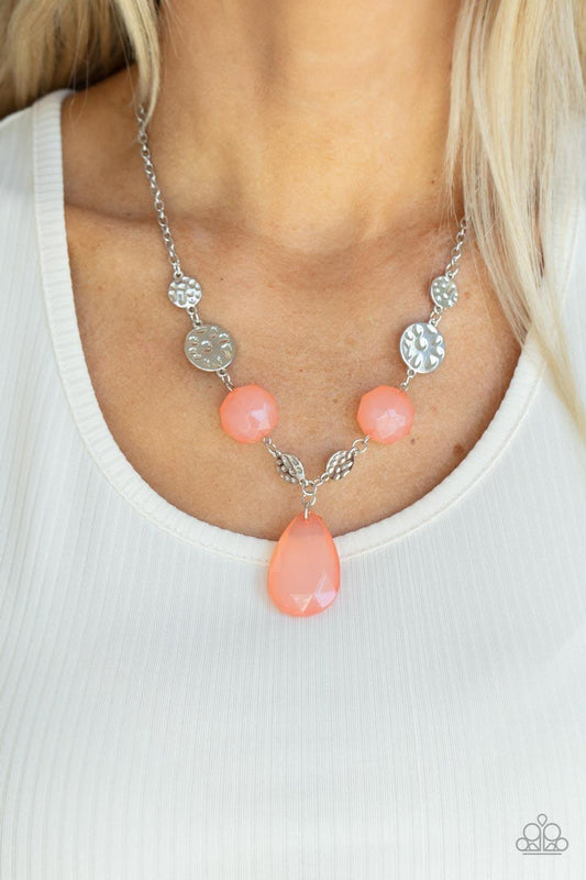 Paparazzi Accessories - Dew What You Wanna Dew - Orange Neckless - Bling by JessieK