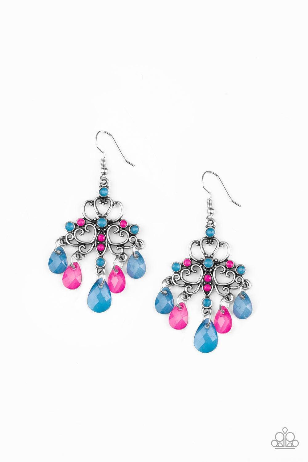 Paparazzi Accessories - Dip It Glow - Multicolor Earrings - Bling by JessieK