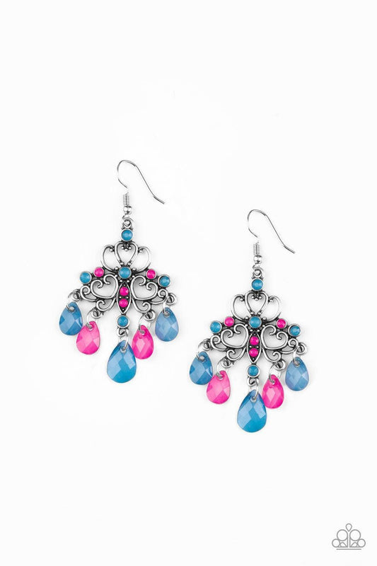 Paparazzi Accessories - Dip It Glow - Multicolor Earrings - Bling by JessieK