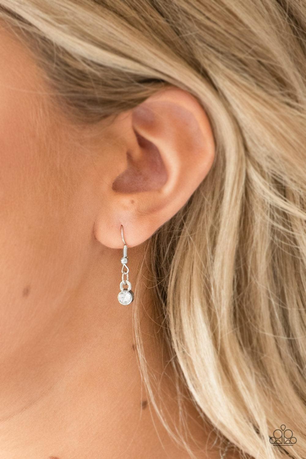 Paparazzi Accessories - Diva Dazzle - White Necklace - Bling by JessieK