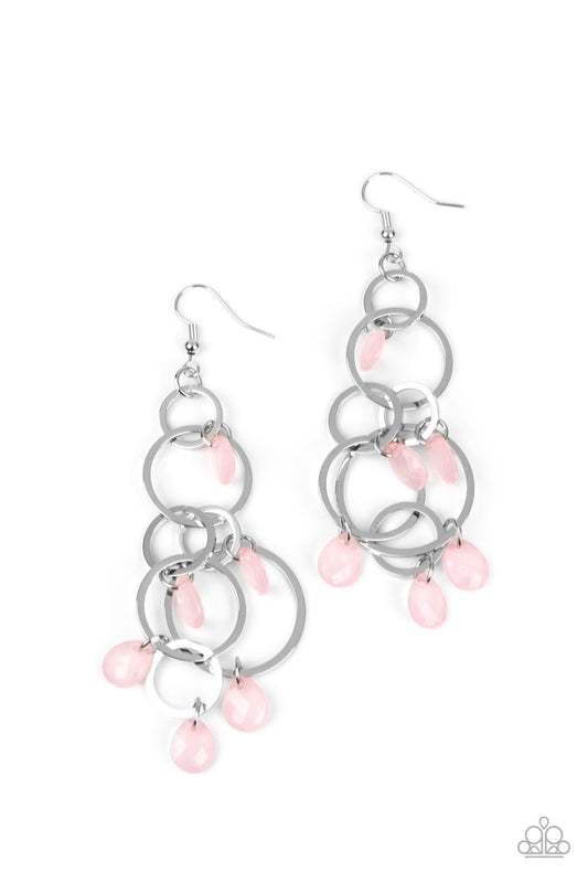 Paparazzi Accessories - Dizzyingly Dreamy - Pink Earrings - Bling by JessieK