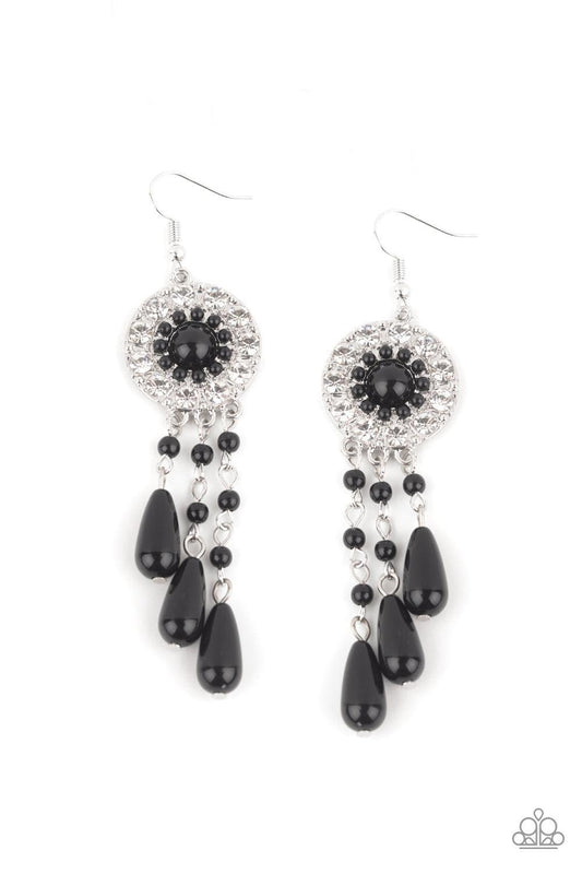 Paparazzi Accessories - Dreams Can Come True - Black Earrings - Bling by JessieK