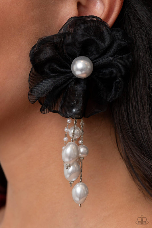 Paparazzi Accessories - Dripping In Decadence - Black Earrings - Bling by JessieK