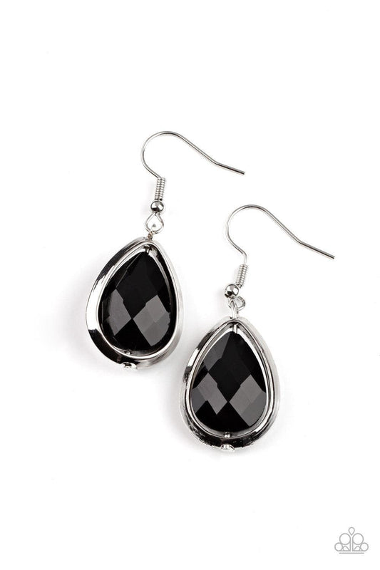 Paparazzi Accessories - Drop-dead Duchess - Black Earrings - Bling by JessieK