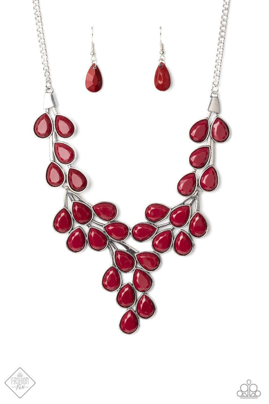 Paparazzi Accessories - Eden Deity - Red Necklace - Bling by JessieK